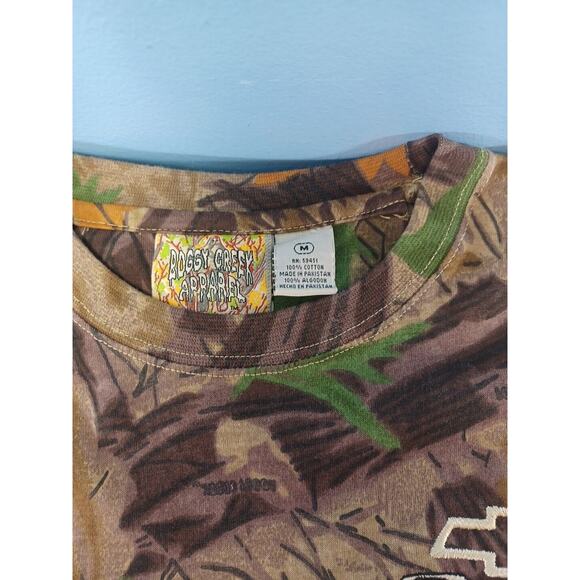 Boggy Creek Apparel Chevrolet Camo T-shirt Size Medium Racing Hunting Leaves - Picture 5 of 7